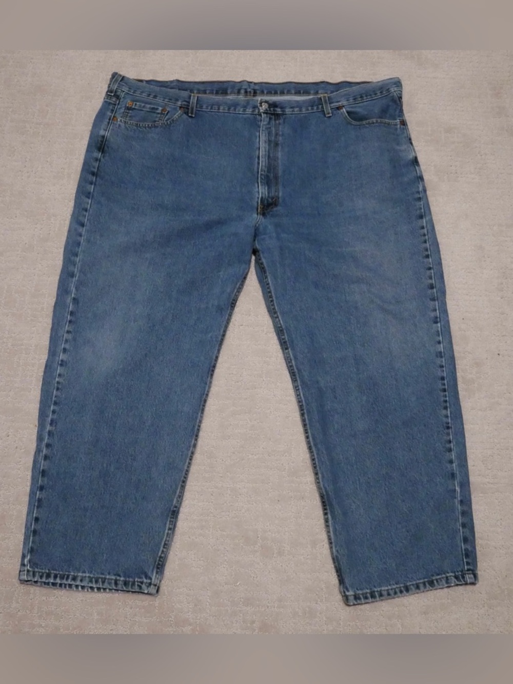 Levis 550 Relaxed Fit Jeans Mens 52x30‎ Blue Denim Medium Wash WaterLess 52 x 30